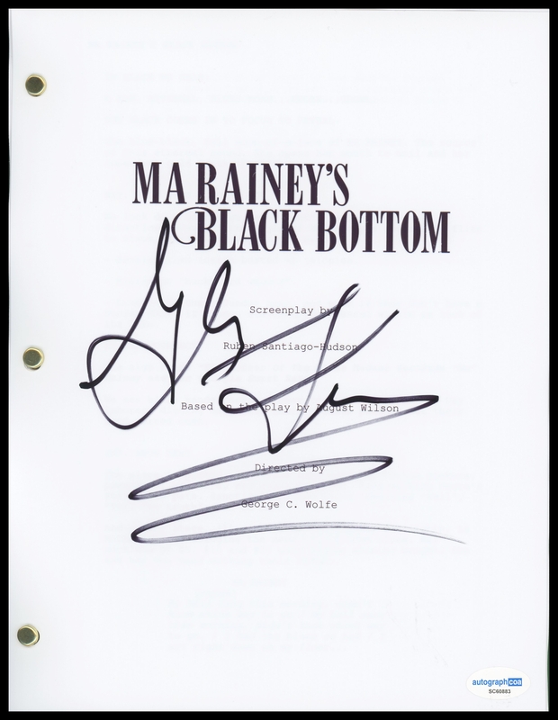 Item # 182851 - Glynn Turman "Ma Rainey's Black Bottom" AUTOGRAPH Signed Script Screenplay