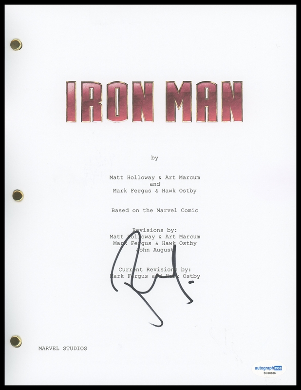 Item # 182854 - Robert Downey, Jr. "Iron Man" AUTOGRAPH Signed Complete Script Screenplay
