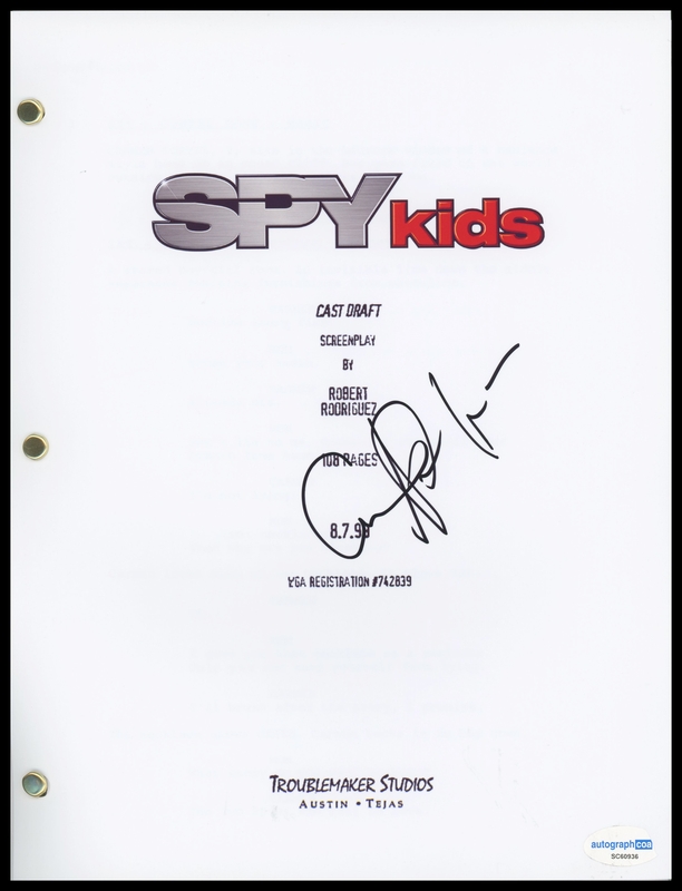 Item # 182904 - Alexa Vega "Spy Kids" AUTOGRAPH Signed 'Carmen Cortez' Script Screenplay