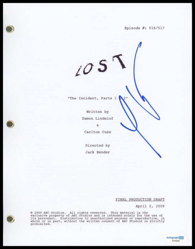 Item # 182932 - Ken Leung "Lost" AUTOGRAPH Signed Miles 'The Incident' Episode Script