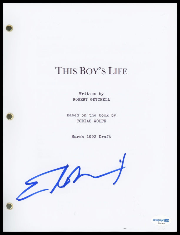 Item # 182978 - Ellen Barkin "This Boy's Life" AUTOGRAPH Signed Complete Script Screenplay