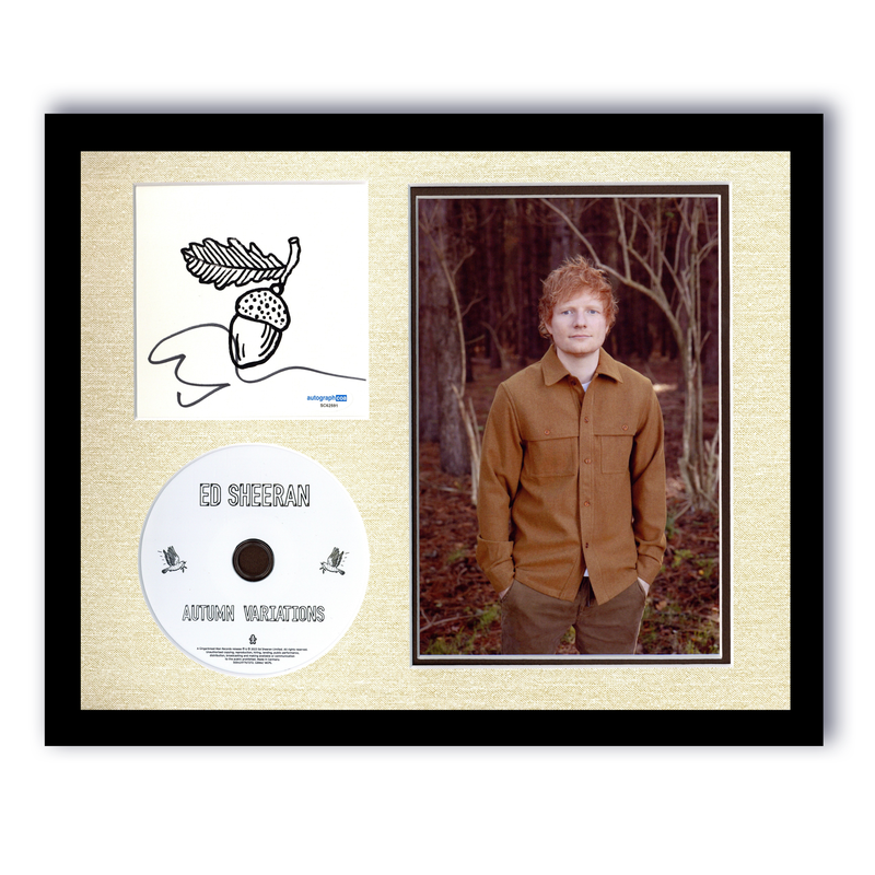 Item # 180440 - Ed Sheeran "Autumn Variations" AUTOGRAPH Signed Framed 11x14 CD Display B