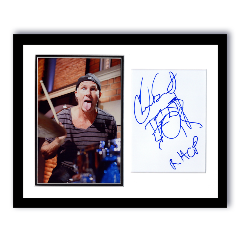 Item # 180546 - Chad Smith "Red Hot Chili Peppers" AUTOGRAPH Signed Sketch Framed 11x14 Display