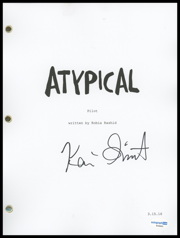 Item # 183025 - Keir Gilchrist "Atypical" AUTOGRAPH Signed Complete Pilot Episode Script