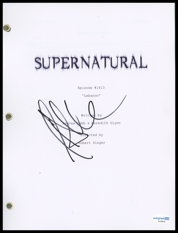 Item # 183032 - Jeffrey Dean Morgan "Supernatural" AUTOGRAPH Signed Full 'Lebanon' Script B
