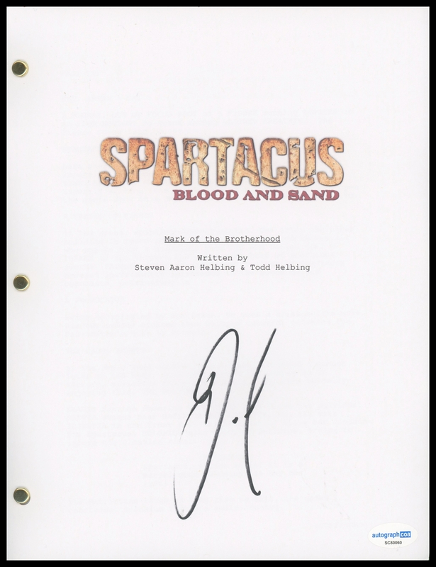 Item # 183062 - Jai Courtney "Spartacus: Blood and Sand" AUTOGRAPH Signed Episode Script