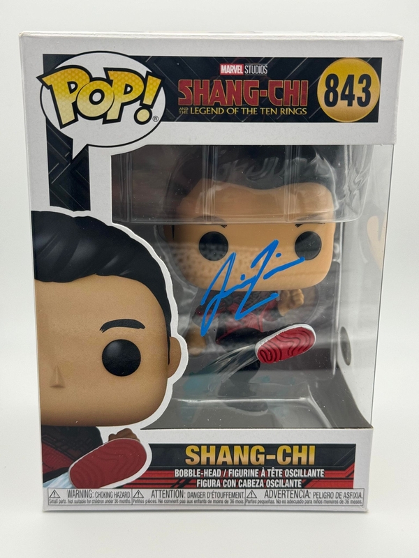 Item # 183346 - Simu Liu "Shang-Chi" AUTOGRAPH Signed Funko Pop 843 Bobblehead Figure