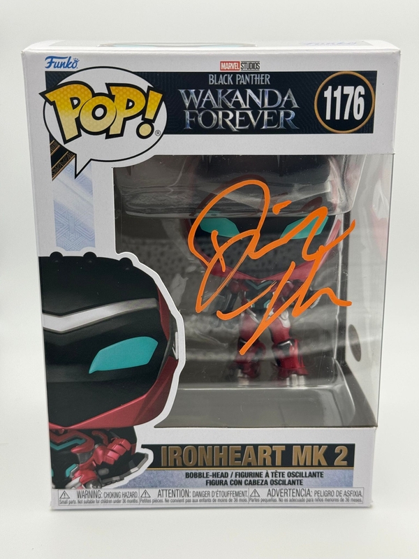 Item # 183350 - Dominiqe Thorne "Black Panther" SIGNED Ironheart MK2 1176 Funko Pop Figure