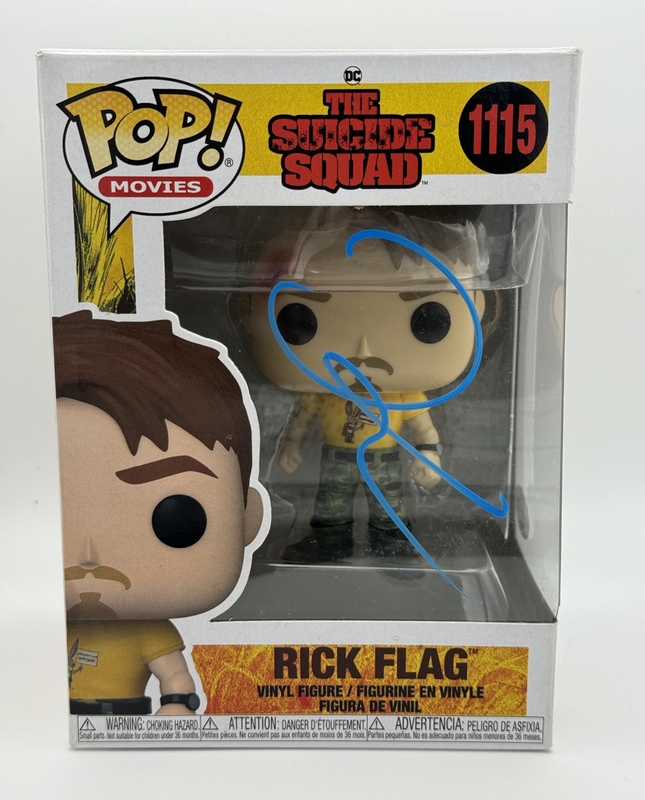 Item # 183447 - Joel Kinnaman "The Suicide Squad" SIGNED 'Rick Flag' 1115 Funko Pop Figure