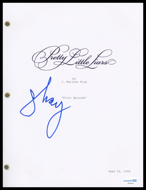 Item # 186650 - Shay Mitchell "Pretty Little Liars" AUTOGRAPH Signed Pilot Episode Script