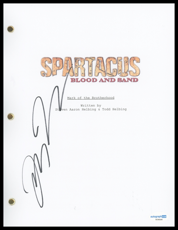 Item # 186655 - Lucy Lawless "Spartacus" AUTOGRAPH Signed 'Mark of the Brotherhood' Script