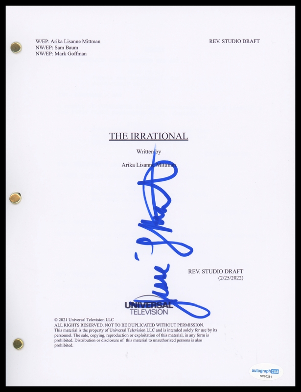 Item # 186671 - Jesse L. Martin "The Irrational" AUTOGRAPH Signed Full Pilot Episode Script
