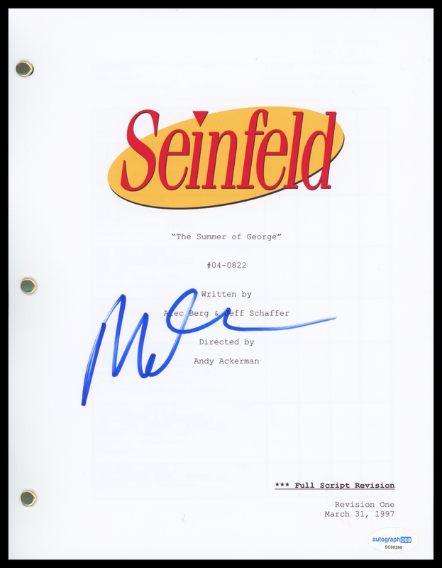 Item # 186706 - Molly Shannon "Seinfeld" AUTOGRAPH Signed 'The Summer of George' Script