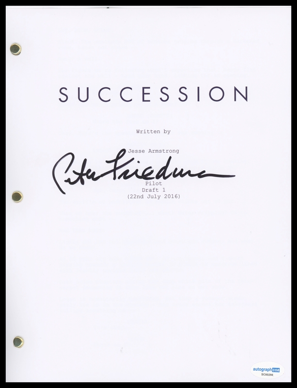 Item # 186708 - Peter Friedman "Succession" AUTOGRAPH Signed 'Frank Vernon' Pilot Script
