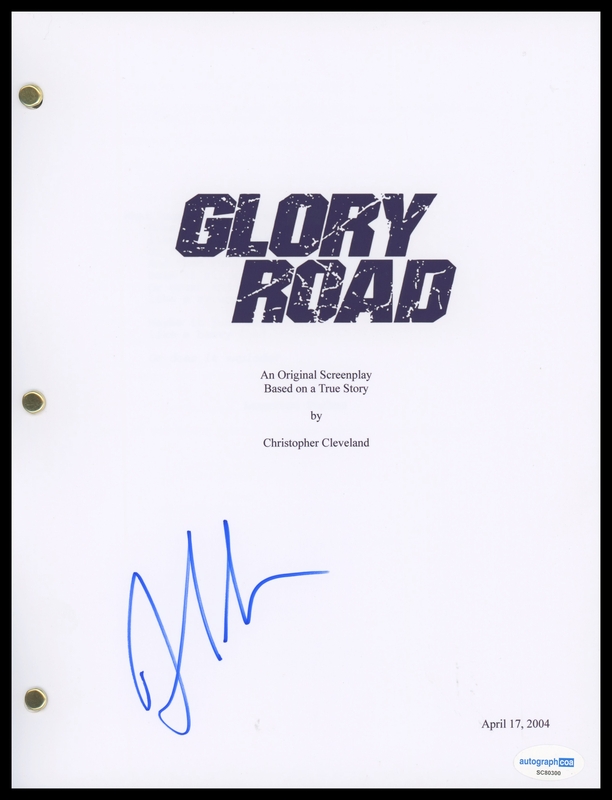 Item # 186710 - Josh Lucas "Glory Road" AUTOGRAPH Signed Full Complete Script Screenplay