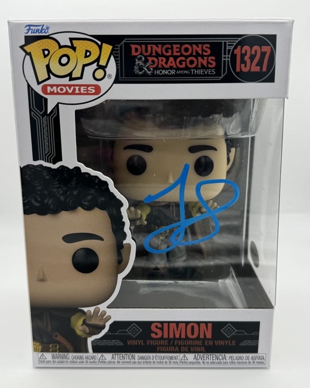 Item # 186802 - Justice Smith "Dungeons & Dragons" AUTOGRAPH Signed Simon 1327 Funko Pop B
