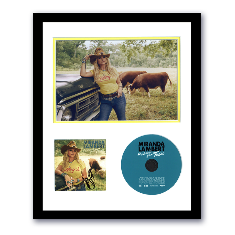 Item # 189476 - Miranda Lambert "Postcards from Texas" AUTOGRAPH Signed Framed 11x14 Display C