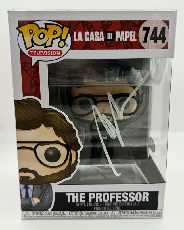 Item # 188293 - Alvaro Morte "Money Heist" AUTOGRAPH Signed 'The Professor' 744 Funko Pop