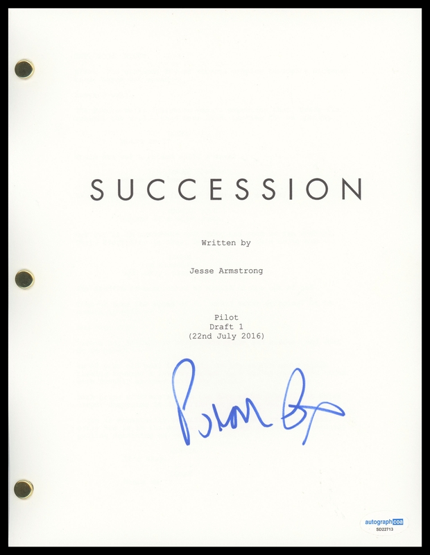 Item # 189697 - Brian Cox "Succession" AUTOGRAPH Signed 'Logan Roy' Pilot Episode Script