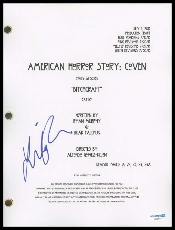 Item # 190802 - Lily Rabe "American Horror Story: Coven" AUTOGRAPH Signed Bitchcraft Script