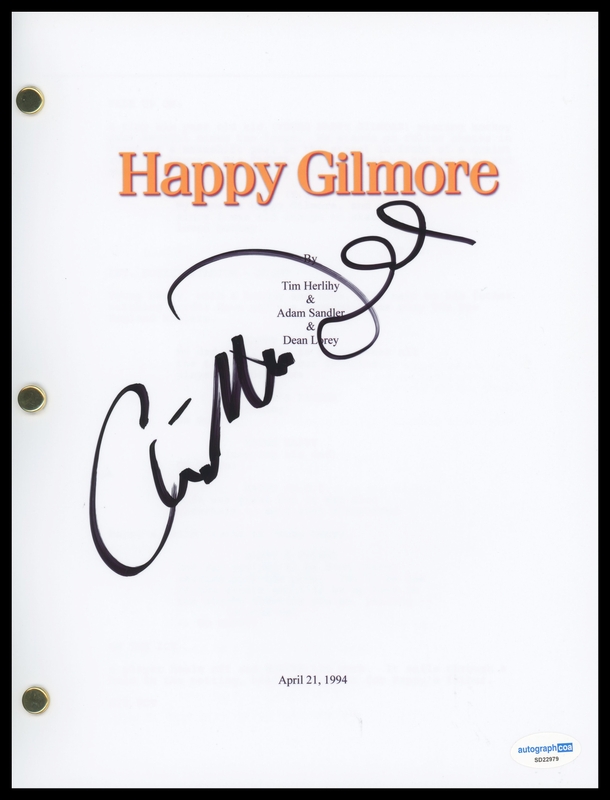 Item # 190742 - Christopher McDonald "Happy Gilmore" AUTOGRAPH Signed Script Screenplay