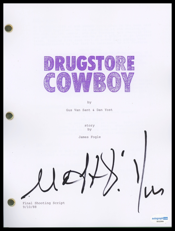 Item # 198905 - Matt Dillon "Drugstore Cowboy" AUTOGRAPH Signed Complete Script Screenplay