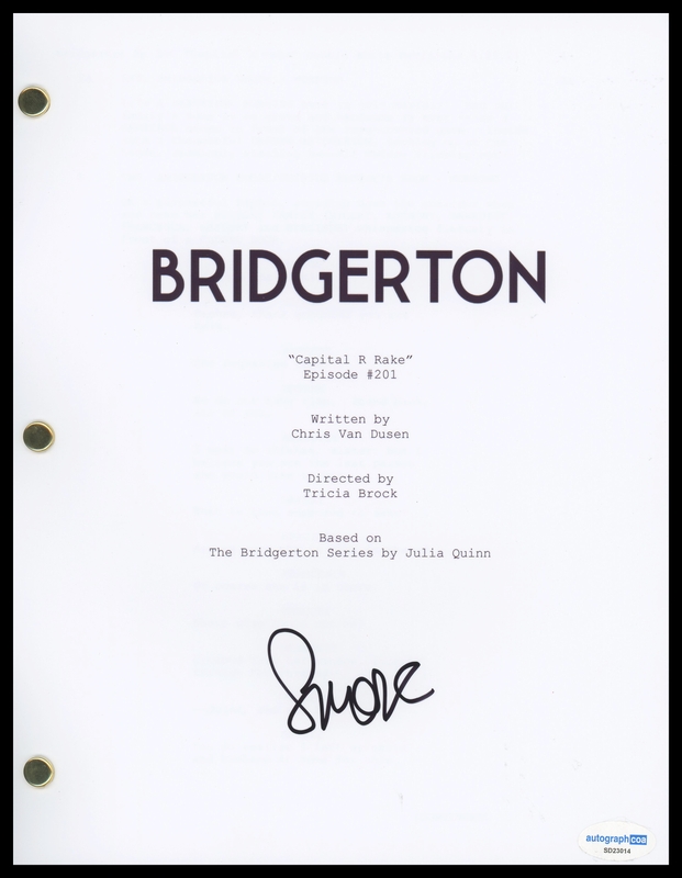 Item # 193319 - Simone Ashley "Bridgerton" AUTOGRAPH Signed 'Capital R Rake' Episode Script