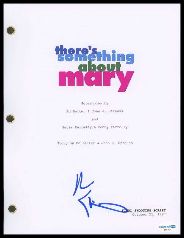 Item # 193252 - Ben Stiller "There's Something About Mary" AUTOGRAPH Signed Script Screenplay