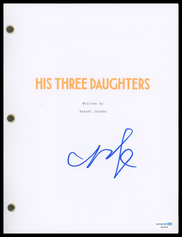 Item # 193256 - Natasha Lyonne "His Three Daughters" AUTOGRAPH Signed Script Screenplay