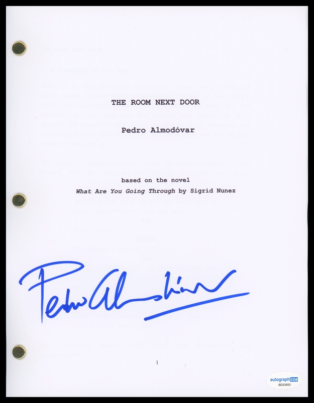 Item # 193261 - Pedro Almodovar "The Room Next Door" AUTOGRAPH Signed Script Screenplay