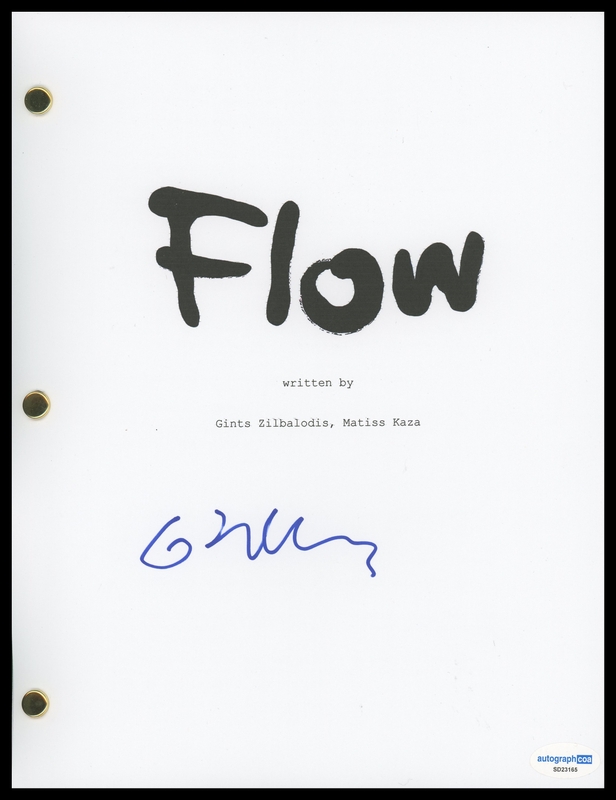 Item # 197643 - Gints Zilbalodis "Flow" Director AUTOGRAPH Signed Full Script Screenplay