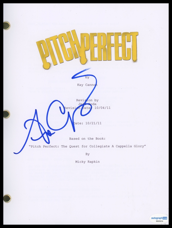 Item # 197692 - Anna Camp "Pitch Perfect" AUTOGRAPH Signed Full Complete Script Screenplay