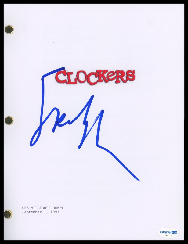 Item # 197703 - Spike Lee "Clockers" Director AUTOGRAPH Signed Complete Script Screenplay
