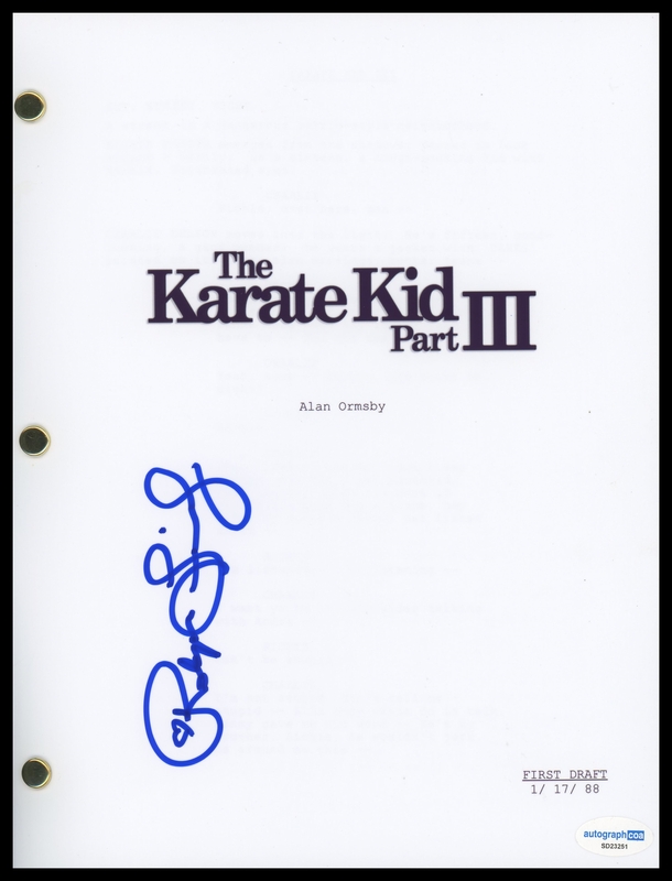 Item # 197729 - Robyn Lively "The Karate Kid Part III" AUTOGRAPH Signed Script Screenplay
