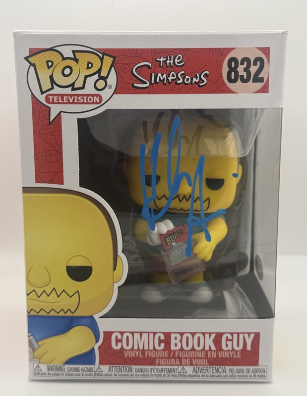 Item # 197989 - Hank Azaria "The Simpsons" AUTOGRAPH Signed Comic Book Guy 832 Funko Pop B