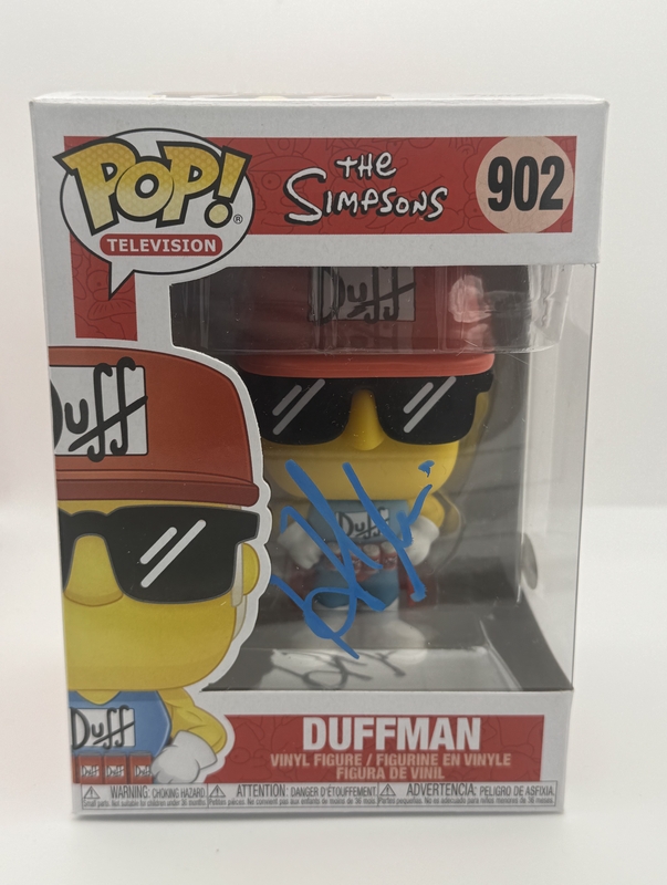 Item # 197992 - Hank Azaria "The Simpsons" AUTOGRAPH Signed 'Duffman' 902 Funko Pop Figure