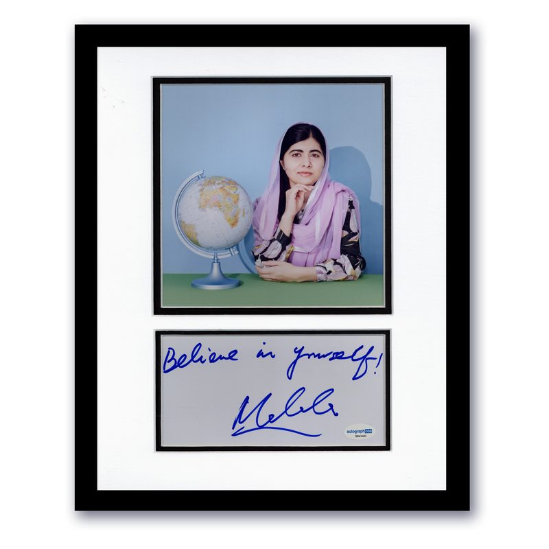 Item # 190713 - Malala Yousafzai AUTOGRAPH Signed Education Activist Framed 11x14 Display