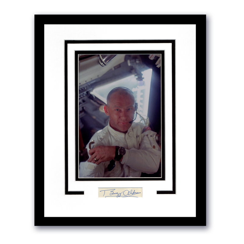 Item # 194814 - Buzz Aldrin AUTOGRAPH Signed Apollo 11 Astronaut Framed 11x14 Display F