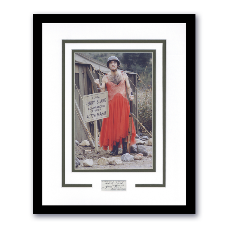 Item # 196213 - Jamie Farr "M*A*S*H" AUTOGRAPH Signed 'Cpl. Klinger' Framed 11x14 Display