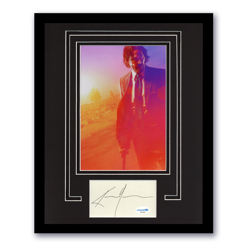 Item # 197862 - Keanu Reeves "John Wick" AUTOGRAPH Signed Photo Framed 11x14 Custom Display