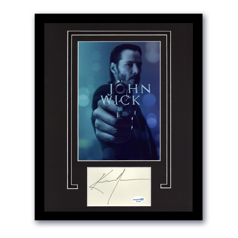Item # 197863 - Keanu Reeves "John Wick" AUTOGRAPH Signed Custom Framed 11x14 Photo Display
