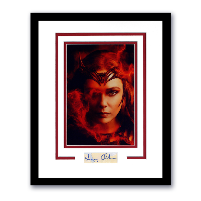 Item # 197899 - Elizabeth Olsen "Doctor Strange" SIGNED 'Scarlet Witch' Framed 11x14 Display