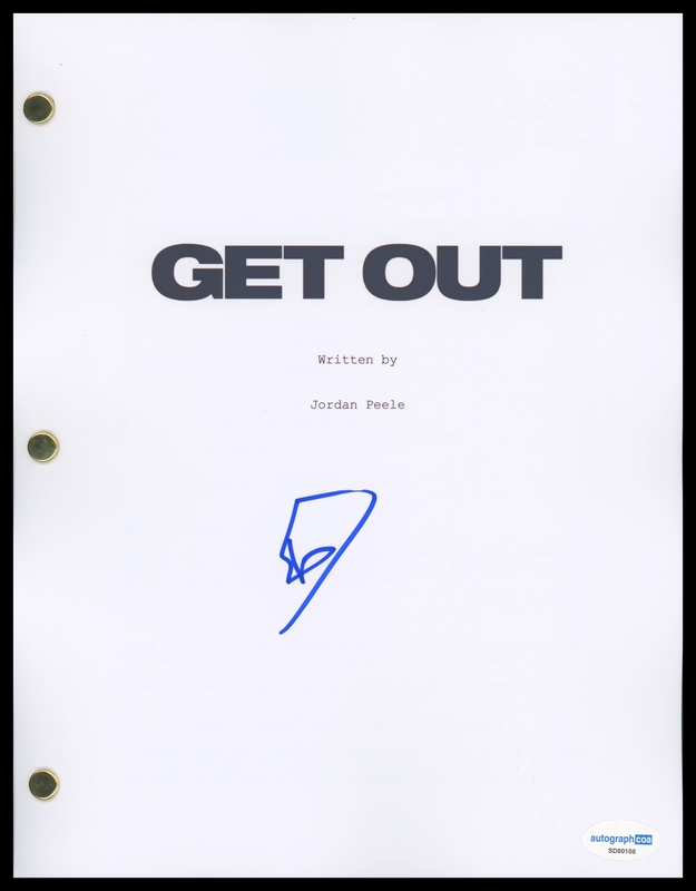Item # 198921 - Daniel Kaluuya "Get Out" AUTOGRAPH Signed 'Chris' Full Script Screenplay