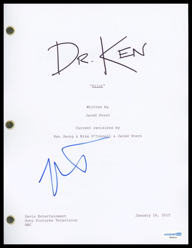 Item # 198936 - Ken Jeong "Dr. Ken" AUTOGRAPH Signed Full Complete Pilot Episode Script