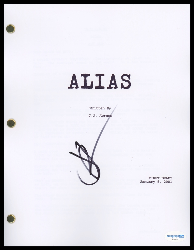Item # 199000 - J.J. Abrams "Alias" Creator AUTOGRAPH Signed Complete Pilot Episode Script