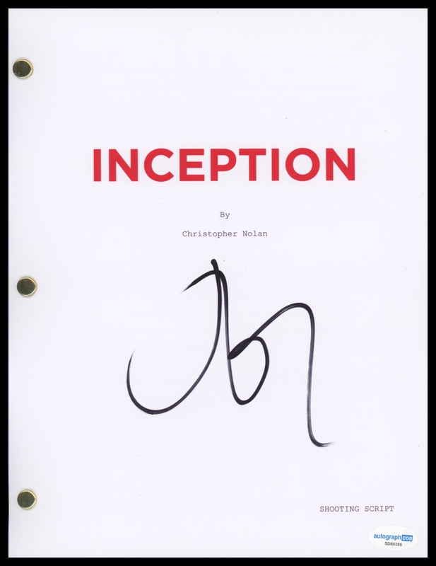 Item # 199087 - Joseph Gordon-Levitt "Inception" AUTOGRAPH Signed Full Script Screenplay