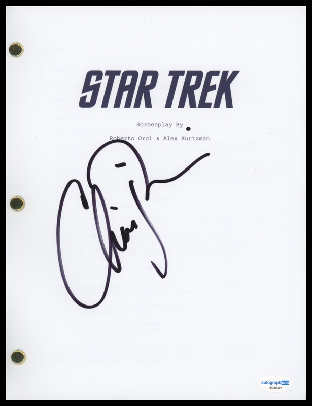 Item # 199089 - Chris Pine "Star Trek" AUTOGRAPH Signed Full Complete Script Screenplay