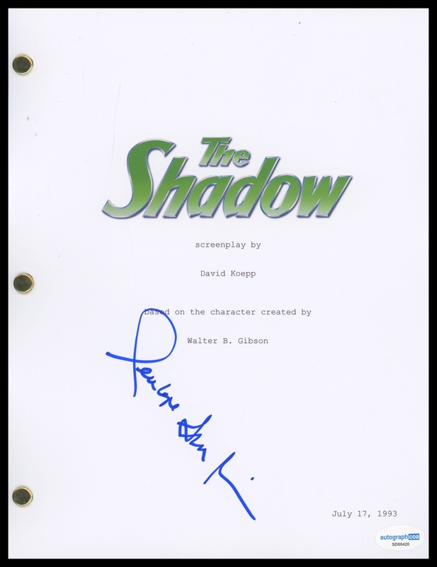 Item # 199113 - Penelope Ann Miller "The Shadow" AUTOGRAPH Signed Full Script Screenplay