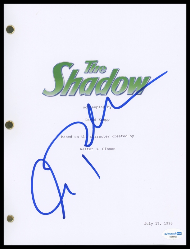 Item # 199116 - Alec Baldwin "The Shadow" AUTOGRAPH Signed Full Complete Script Screenplay