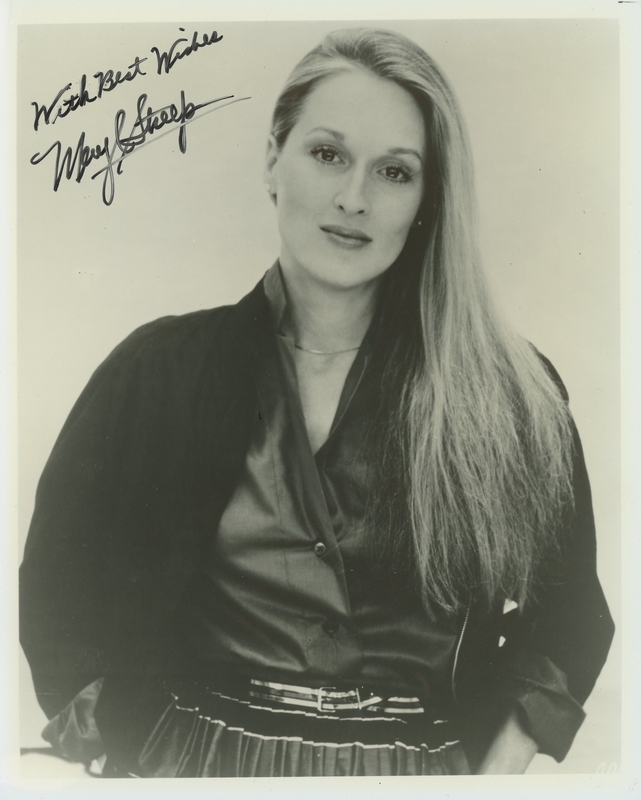 Item # 199294 - Meryl Streep "Kramer vs. Kramer" AUTOGRAPH Signed Vintage 8x10 Photo